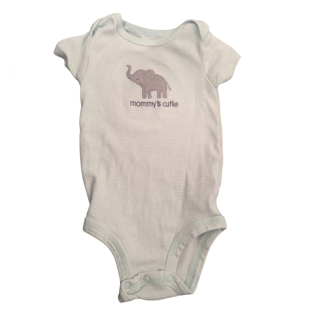 5/$15 Baby Boy Simple Joys Carter's 3-6 Month Short Sleeve Onesie-Stripes